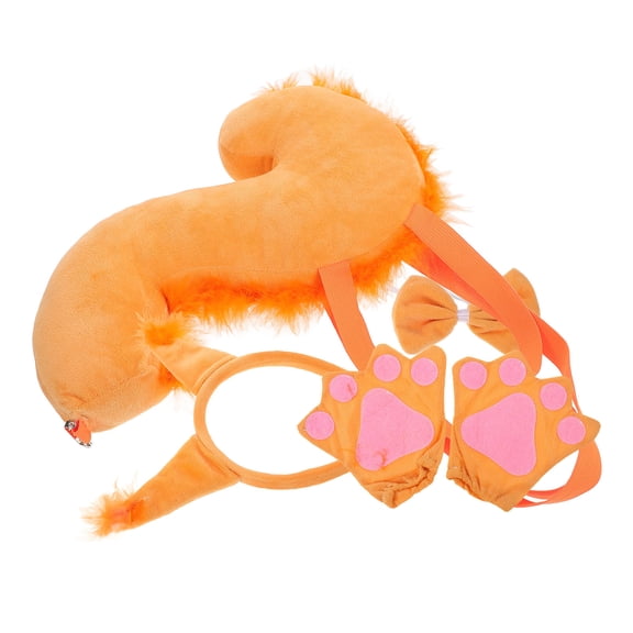 BESTYASH Squirrel Party Supplies Squirrel Costume Set Orange Cloth 1Set Cosplay Decoration
