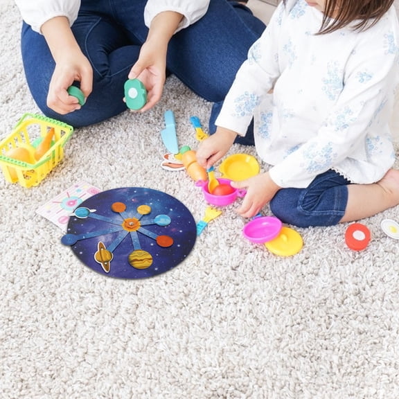 BESTYASH 1Set DIY Astronomical Planetary Model Solar System Made from Safe Durable Material