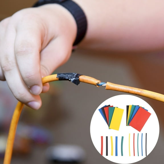 BESTYASH 1Set Electrical Cable Sleeve Assorted Color Wire Shrink Wrap Tubing for Wire Bundling