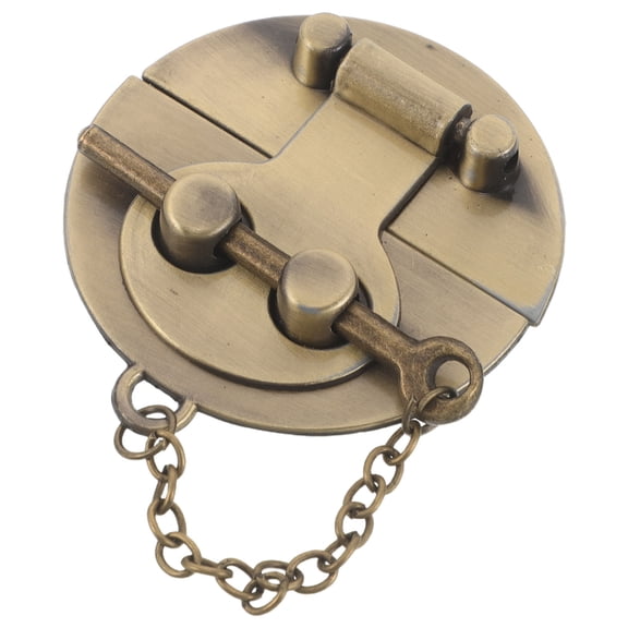 BESTYASH Embossed Bronze Decorative Lock Latch Set for Wooden Jewelry Boxes, Chest Hardware, and Storage Cases