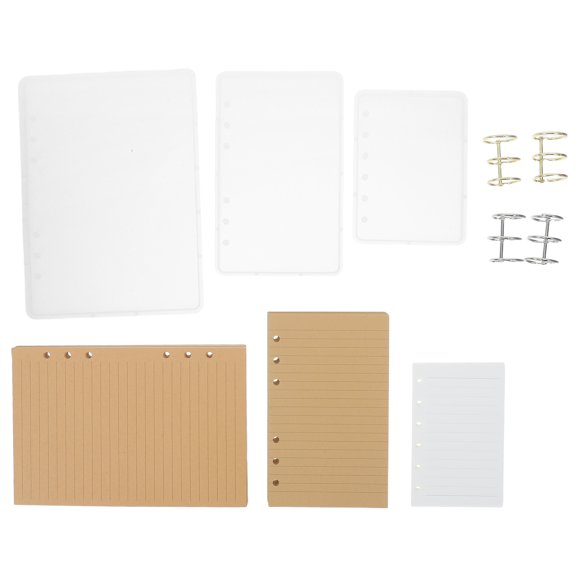 BESTYASH 1Set Epoxy Resin Notebook Cover Mold with Binder Ring for Refillable Journal and DIY Craft