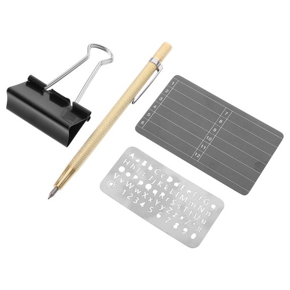 BESTYASH 1Set Fireproof Stainless Steel Crypto Seed Storage Plate for Offline Hardware Wallet Backup