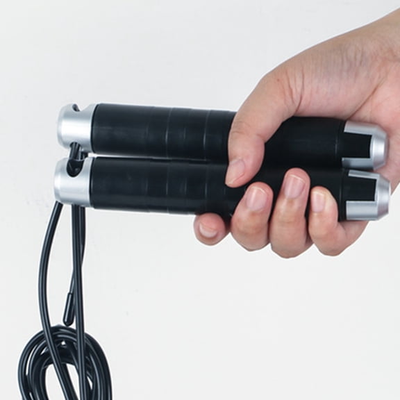 BESTYASH 1Set Fitness Skipping Rope Black with Portable Design for Jumping and Body Workout