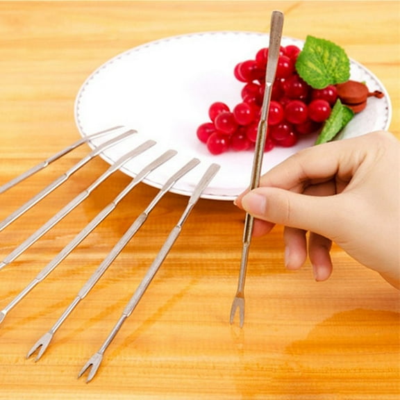 BESTYASH Plated Silver Seafood Fork for Crab Lobster Shellfish with Ergonomic Handle
