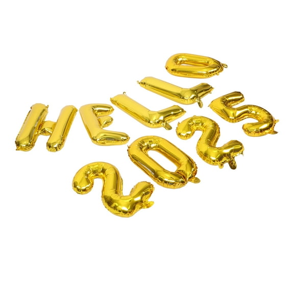 BESTYASH 1Set Golden 2025 New Year Party Balloons Decorations for Wall Door Window Decoration