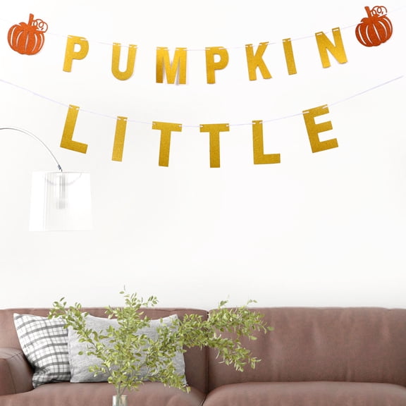 BESTYASH Autumn Party Bunting Banner Golden 1 Set