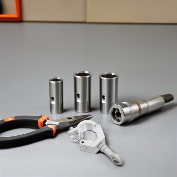 BESTYASH 1Set Grey Metal Trailer Connector for Camper Tow Bar with Weather Resistant Finish and Quick Setup