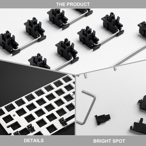 BESTYASH High Performance Satellite Stabilizer Set for Custom Mechanical Keyboards - Computer Accessory