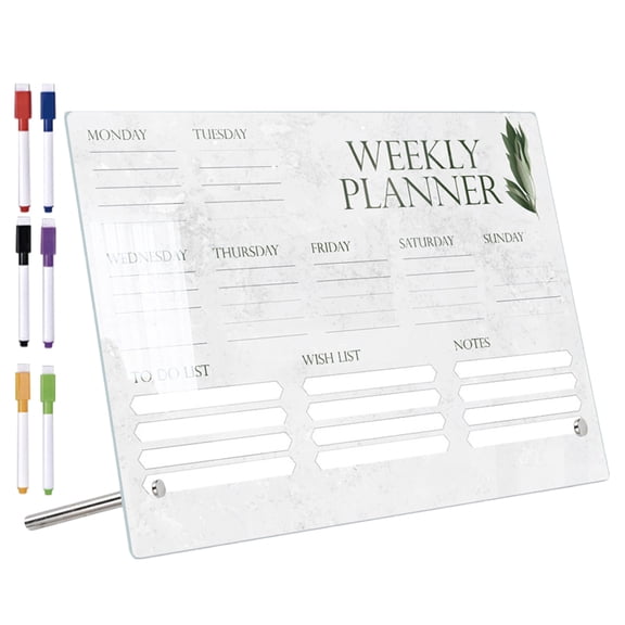 BESTYASH 1Set Lightweight Acrylic Memo Board with Pen Multi Purpose Table Board for Home