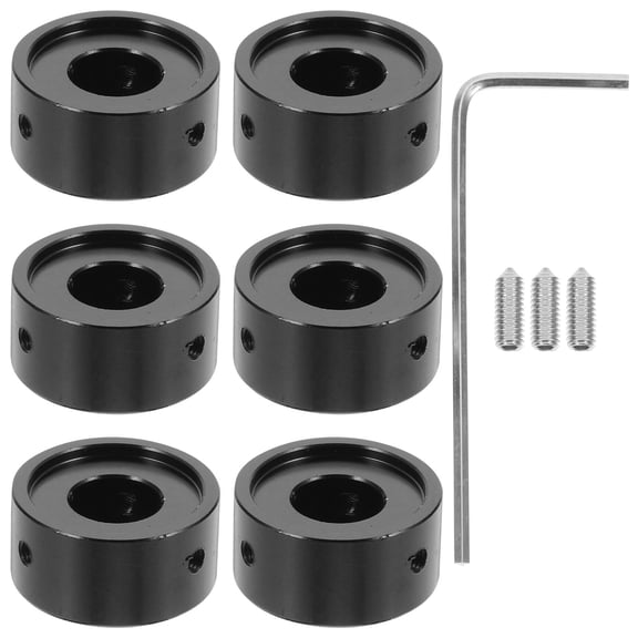 BESTYASH 1Set Lightweight Black Metal Guitar Effect Pedal Footswitch Nail Caps for Easy Installation