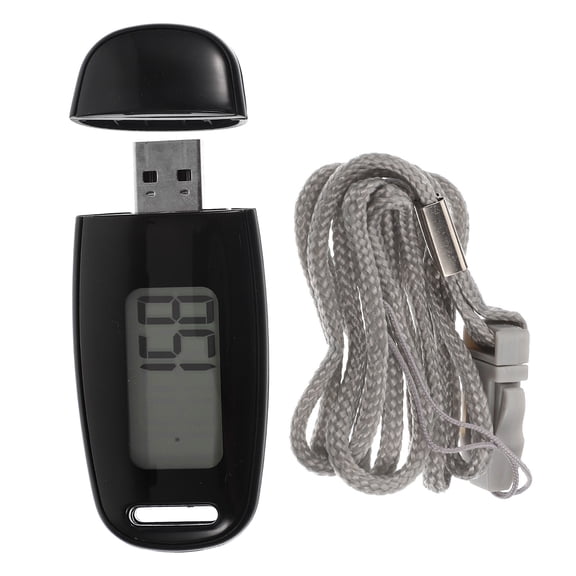 BESTYASH 1Set Lightweight Clip on Pedometer with Full Screen Display for Running and Walking