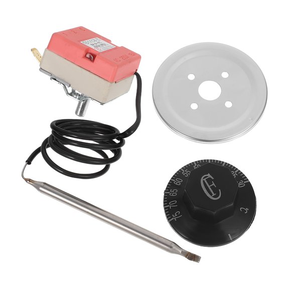 BESTYASH Rotary Knob Adjustable Thermostat Controller for Electric Water Heater Replacement Parts, 1 Set