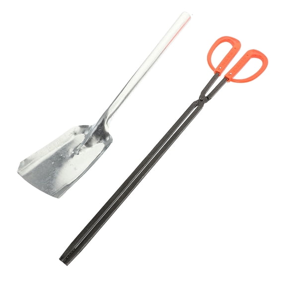 BESTYASH Metal Fireplace Tool Set with Ergonomic Handles for Safe Firewood Handling and Easy Ash Cleanup, 1 Set