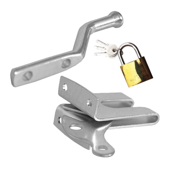BESTYASH Carbon Steel Fence Lock with Automatic Mechanism, Heavy Duty Security Lock for Gates and Fences, 1 Set