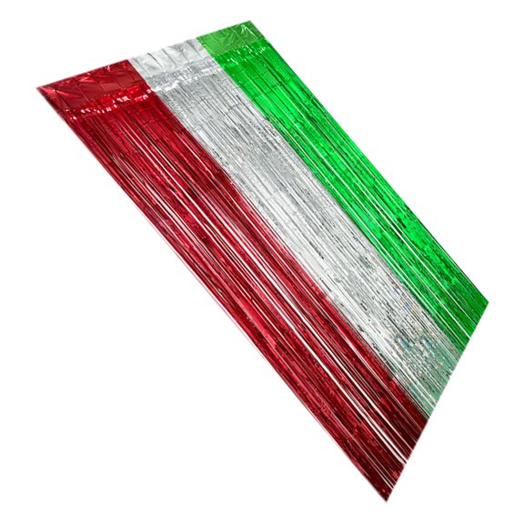 BESTYASH Metallic Foil Fringe Curtain Backdrop Set for Wedding Party Decor, Irish Tinsel Masquerade Celebration