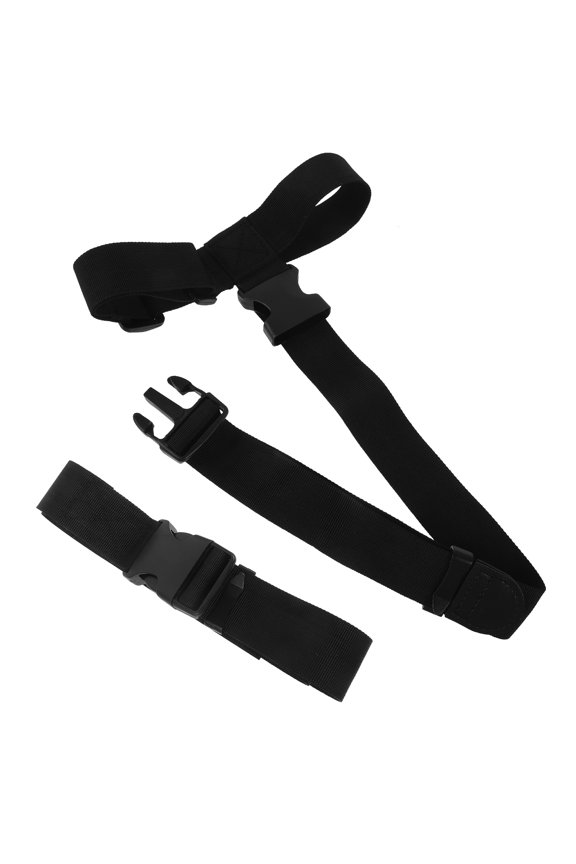 1Set Multi Functional Black Luggage Strap for Suitcases Outdoor Travel Use