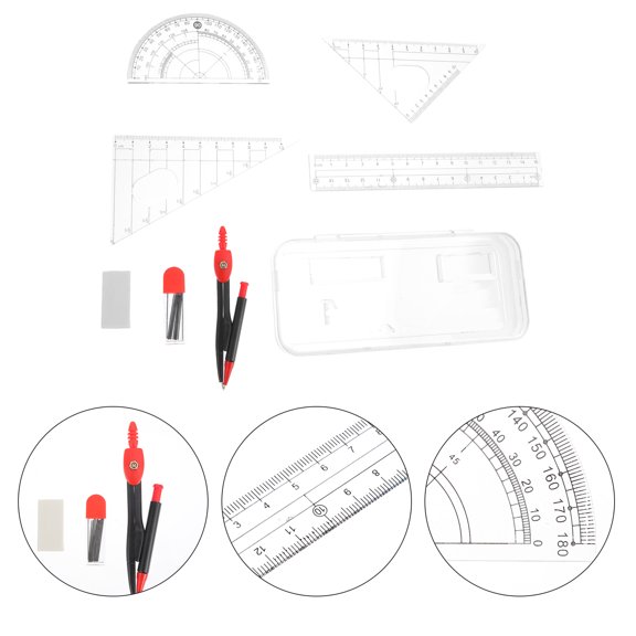 BESTYASH 1Set Multi-Functional Circle Drawing Tools Metal and Plastic for Student Use