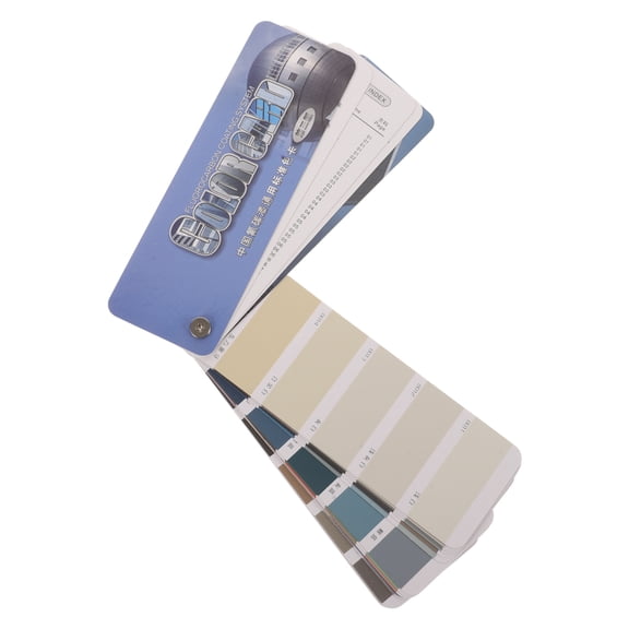 BESTYASH 1Set Paint Color Sample Cards Multi Color Comprehensive Chart for Decor Portable Paint Chips Samples