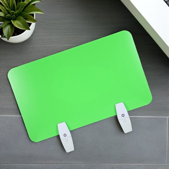 BESTYASH 1Set Portable Light Green Office Desk Divider Panel for Workspace Privacy and Noise Control