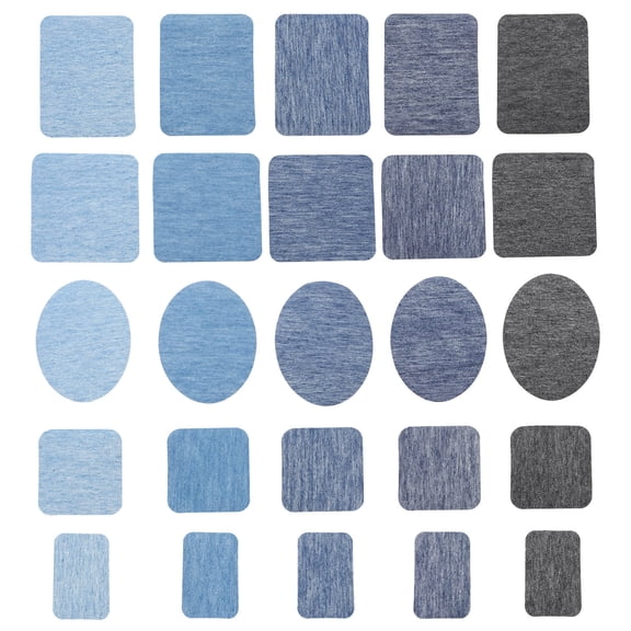 BESTYASH 1Set Practical Blue Jeans Patches Self Adhesive Iron on Denim Stickers for Clothing