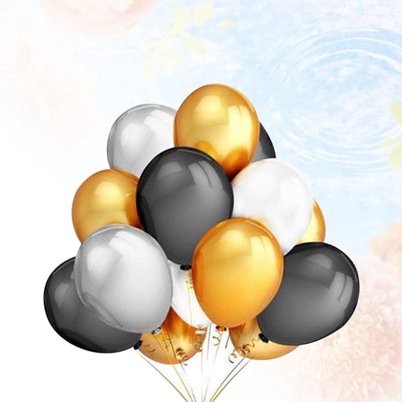 BESTYASH 1Set Premium Latex Balloons Assorted Color with Ribbon for Stylish Party Ornaments