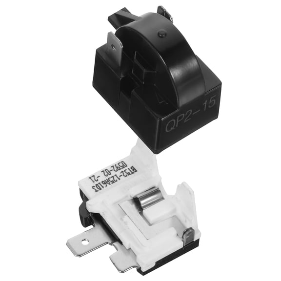 BESTYASH Refrigerator Starter Protector Overload Relay Replacement for Freezer and Beverage Cooler Units, 1 Set