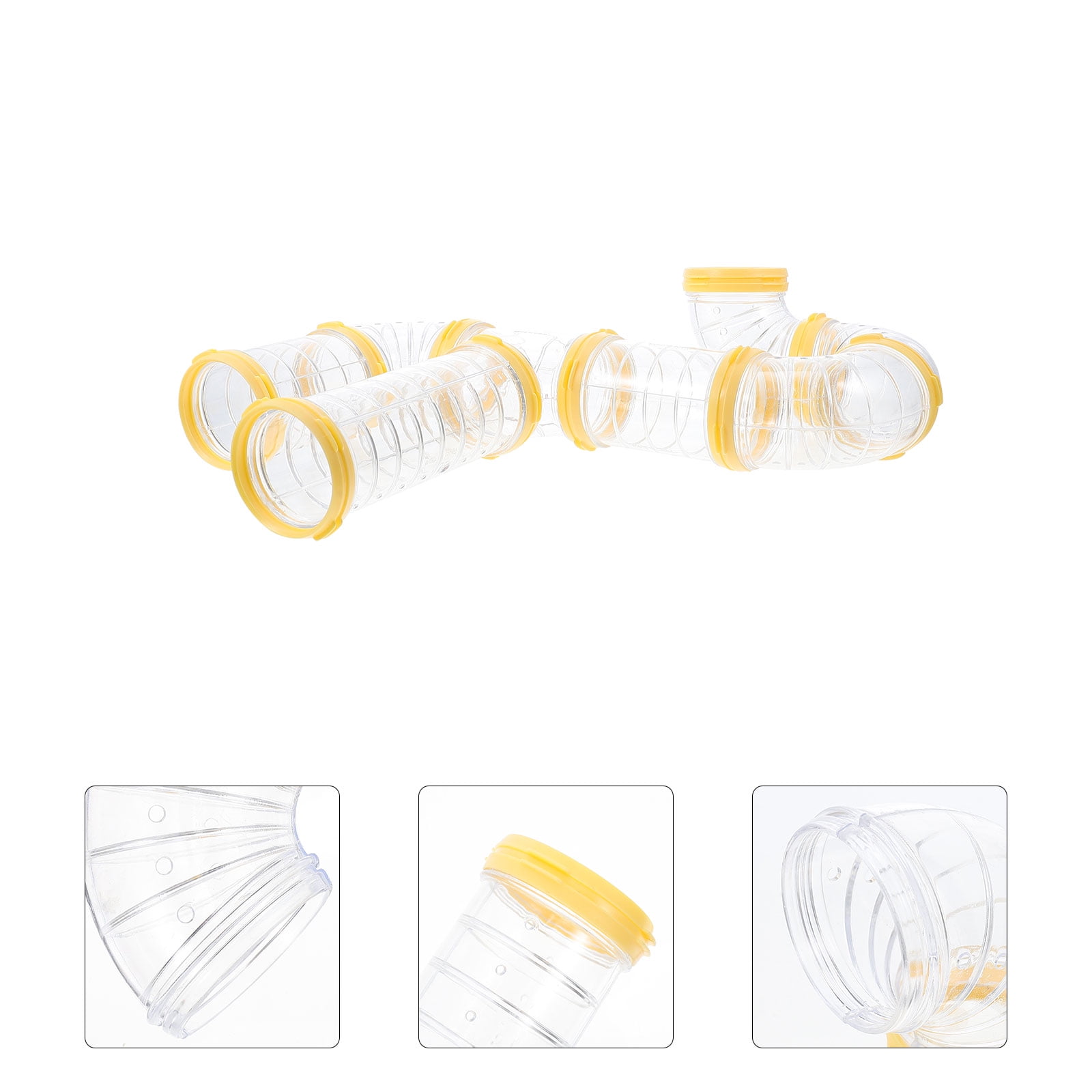 View of BESTYASH 1Set Plastic Hamster Cage Supply External Tunnel Thick ...
