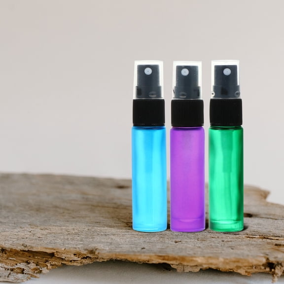 BESTYASH 1Set Roll-on Massage Bottles Frosted Glass for Storage Essential Oils Cosmetic Lotions