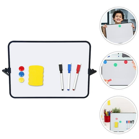 BESTYASH 1Set Scratch Resistant Whiteboard Dry Erase Board with Rack and Accessories