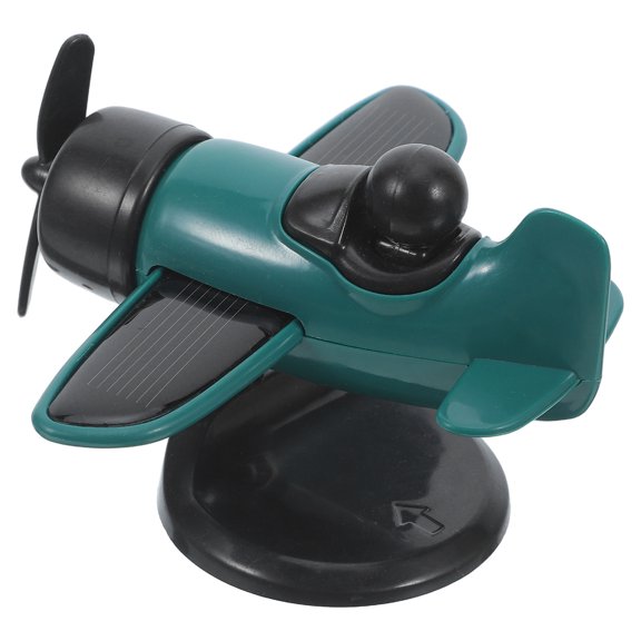 BESTYASH Silent Solar Airplane Diffuser for Car and Home Use Green ABS