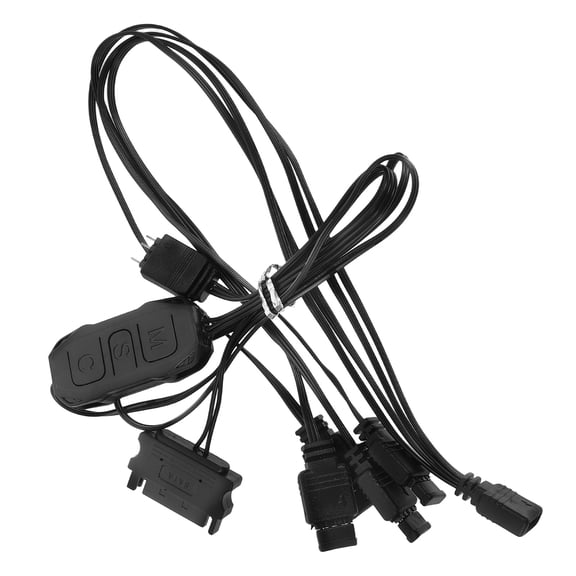BESTYASH 1Set Smart Rgb Controller for Gaming Pc Lighting with Adapter and Multi Channel LED Effects