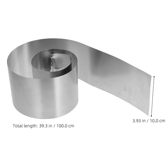 BESTYASH Thin Stainless Steel Metal Sheet Plated Silver Corrosion Resistant Smooth Surface