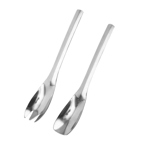 BESTYASH Stainless Steel Slotted Salad Servers Set, 1 Set for Home, Restaurant, and Hotel Use, Kitchen Utensils
