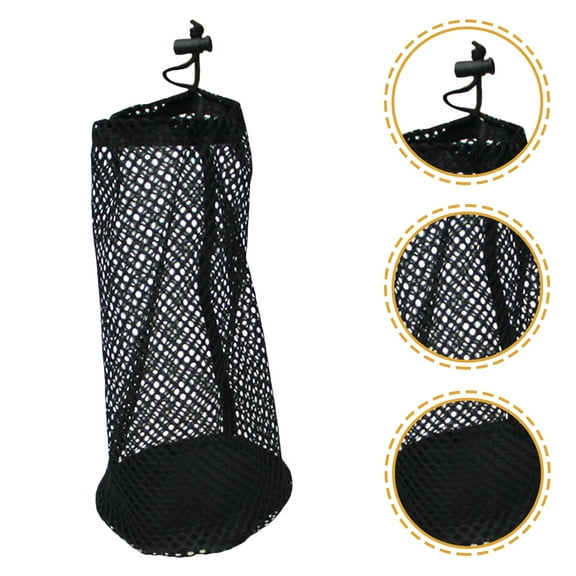BESTYASH 1Set Storage Net Bag Nylon Mesh Design Athletes Ball Storage