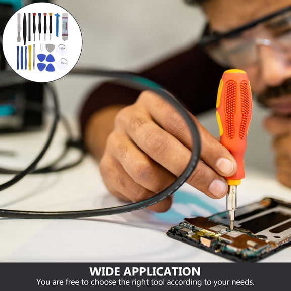 BESTYASH 1Set Tablet Screen Repair Kit with Assorted Color Screwdrivers and Pry Tools for Phone Disassembly