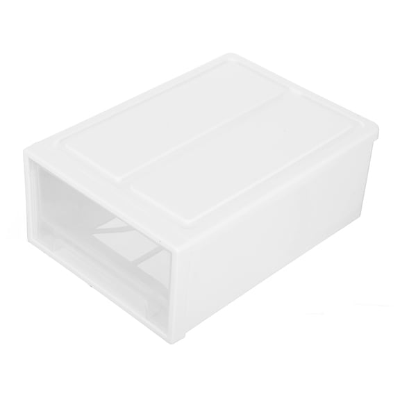 BESTYASH 1Set Tabletop Drawer Storage Box White ABS Home Organization for Bedroom