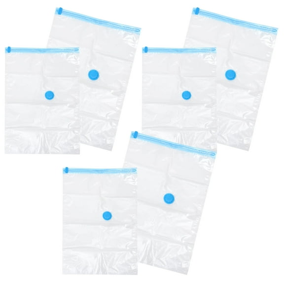 BESTYASH 1Set Transparent Vacuum Compression Bags for Clothing Bedding Quilt Storage Use
