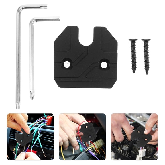 BESTYASH 1Set Heavy Duty Aluminum Alloy Visor Repair Kit Black for Truck Sun Visors Home Use