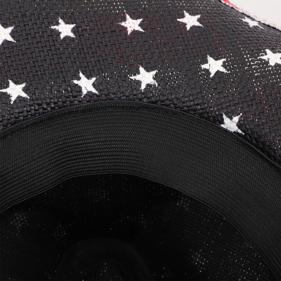 BESTYASH 1Set Usa Hat Cowboy Style with Wide Brim for Sun Protection and Festival Cosplay