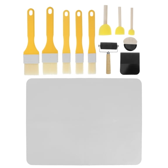 BESTYASH 1Set Versatile DIY Decoupage Accessories Kit with Craft Brushes and Glue Applicator