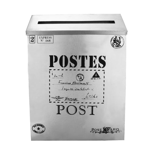 BESTYASH 1pc Vintage Mailbox Outdoor Decor Durable Design for Home Decoration and Photography Props