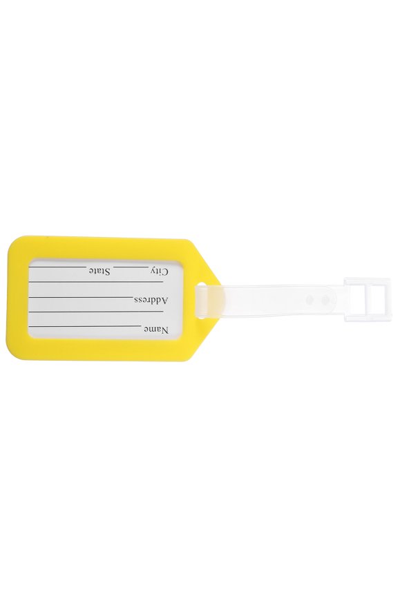 1pcs Durable Luggage Tag Orange Baggage ID Tag for Standard Business Cards Easy Identification