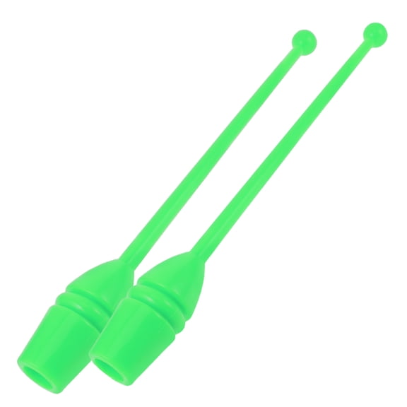BESTYASH 2Pcs Rhythmic Gymnastics Stick Green Professional Training Pole for Home Use