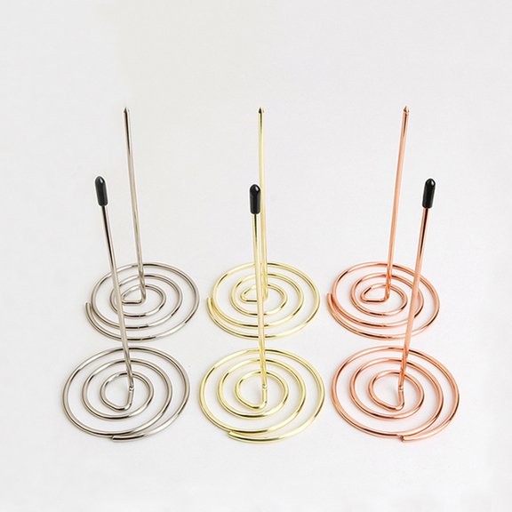 BESTYASH 2 Pcs Metal Rose Golden Documents Folder Check Holder for Restaurant
