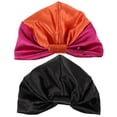 thumbnail image 1 of BESTYASH 2 Pcs Satin Turban For Sleeping Women Hair Protection Windy Days, 1 of 8