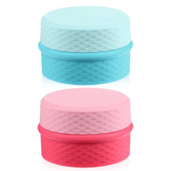 BESTYASH 2 Pcs Travel Skin Care Containers Small Travel Jars Portable Makeup Organizer for Women