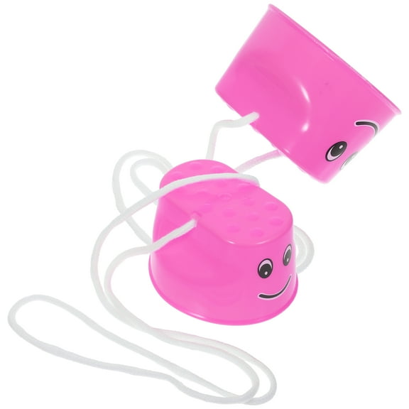 BESTYASH Kids Walking Stilts Set of 2 with Fun Plastic Smiling Face Design for Outdoor Play and