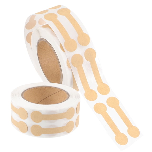 BESTYASH 2 Rolls Tamper Proof Labels with Simple Elegant Design for Retail and Packaging Security