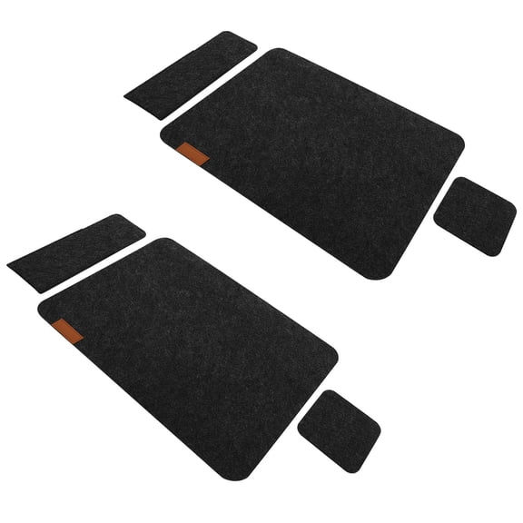 BESTYASH 2 Sets Heat Resistant Table Mats Felt Multi-functional for Friends Home Decoration