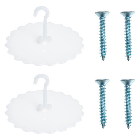 BESTYASH 2 Sets Hook for Net White PU Install Mosquito Net for Children's Room